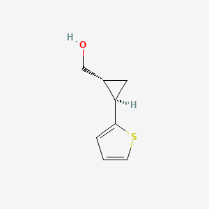 molecular formula C8H10OS B2587888 [(1R,2R)-2-thiophen-2-ylcyclopropyl]methanol CAS No. 2470279-98-0