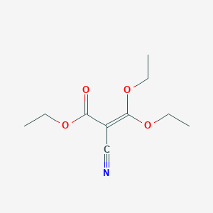 molecular formula C10H15NO4 B2587890 2-氰基-3,3-二乙氧基丙烯酸乙酯 CAS No. 1146943-46-5