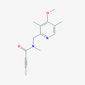 N-[(4-Methoxy-3,5-dimethylpyridin-2-yl)methyl]-N-methylbut-2-ynamide