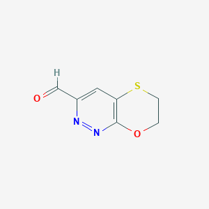molecular formula C7H6N2O2S B2587897 6,7-Dihydro[1,4]oxathiino[2,3-c]pyridazine-3-carbaldehyde CAS No. 943026-20-8