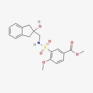 methyl 3-(N-((2-hydroxy-2,3-dihydro-1H-inden-2-yl)methyl)sulfamoyl)-4-methoxybenzoate