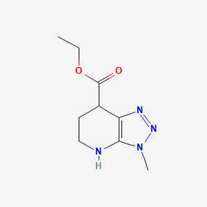 molecular formula C9H14N4O2 B2587907 Ethyl 3-methyl-4,5,6,7-tetrahydrotriazolo[4,5-b]pyridine-7-carboxylate CAS No. 2248326-75-0