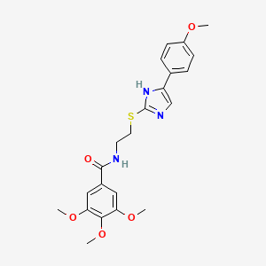 3,4,5-trimethoxy-N-(2-((5-(4-methoxyphenyl)-1H-imidazol-2-yl)thio)ethyl)benzamide