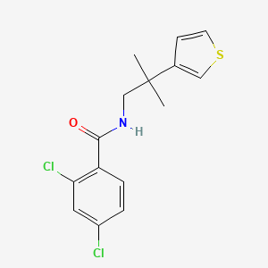 2,4-dichloro-N-(2-methyl-2-(thiophen-3-yl)propyl)benzamide