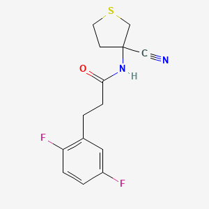 N-(3-cyanothiolan-3-yl)-3-(2,5-difluorophenyl)propanamide