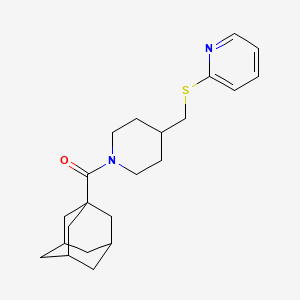 (1s,3s)-Adamantan-1-yl(4-((pyridin-2-ylthio)methyl)piperidin-1-yl)methanone