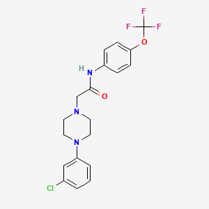 2-[4-(3-chlorophenyl)piperazin-1-yl]-N-[4-(trifluoromethoxy)phenyl]acetamide