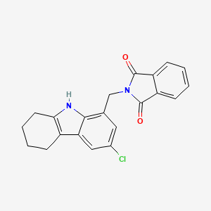 2-((6-chloro-2,3,4,9-tetrahydro-1H-carbazol-8-yl)methyl)isoindoline-1,3-dione
