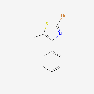 molecular formula C10H9BrClNS B2587932 2-ブロモ-5-メチル-4-フェニルチアゾール CAS No. 412923-45-6