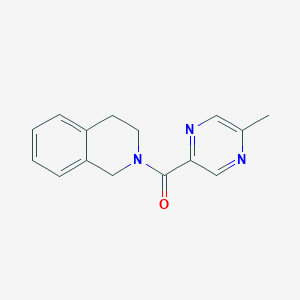 molecular formula C15H15N3O B2587938 3,4-dihydro-1H-isoquinolin-2-yl-(5-methylpyrazin-2-yl)methanone CAS No. 1182103-13-4