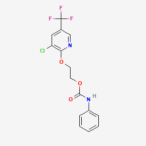 2-{[3-chloro-5-(trifluoromethyl)-2-pyridinyl]oxy}ethyl N-phenylcarbamate