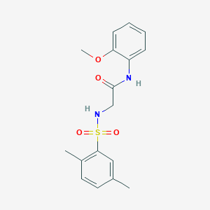 molecular formula C17H20N2O4S B2587949 2-(2,5-dimethylbenzenesulfonamido)-N-(2-methoxyphenyl)acetamide CAS No. 690644-32-7