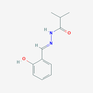 molecular formula C11H14N2O2 B2587950 N'-[(E)-(2-hydroxyphenyl)methylidene]-2-methylpropanehydrazide CAS No. 146659-61-2