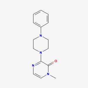 molecular formula C15H18N4O B2587958 1-methyl-3-(4-phenylpiperazin-1-yl)pyrazin-2(1H)-one CAS No. 2034458-31-4