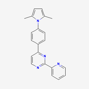 4-[4-(2,5-dimethyl-1H-pyrrol-1-yl)phenyl]-2-(2-pyridinyl)pyrimidine