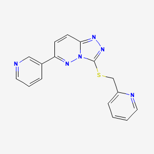 3-((Pyridin-2-ylmethyl)thio)-6-(pyridin-3-yl)-[1,2,4]triazolo[4,3-b]pyridazine