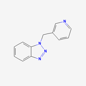 molecular formula C12H10N4 B2587967 1-(吡啶-3-基甲基)-1H-1,2,3-苯并三唑 CAS No. 150638-33-8