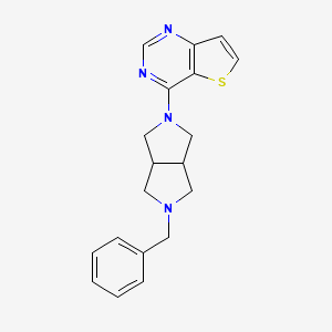 4-(2-Benzyl-1,3,3a,4,6,6a-hexahydropyrrolo[3,4-c]pyrrol-5-yl)thieno[3,2-d]pyrimidine