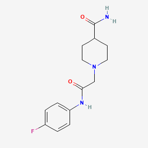1-[2-(4-Fluoroanilino)-2-oxoethyl]piperidine-4-carboxamide