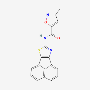 molecular formula C18H11N3O2S B2587978 N-(萘并[1,2-d]噻唑-8-基)-3-甲基异恶唑-5-甲酰胺 CAS No. 946286-71-1