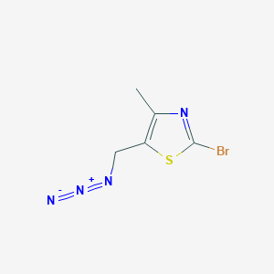 molecular formula C5H5BrN4S B2587983 5-(叠氮甲基)-2-溴-4-甲基-1,3-噻唑 CAS No. 2378501-75-6