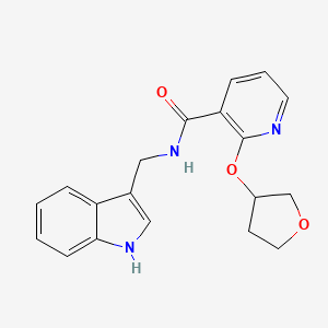 N-((1H-indol-3-yl)methyl)-2-((tetrahydrofuran-3-yl)oxy)nicotinamide