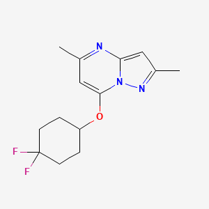 7-[(4,4-Difluorocyclohexyl)oxy]-2,5-dimethylpyrazolo[1,5-a]pyrimidine