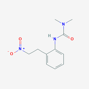 molecular formula C11H15N3O3 B2588015 N,N-二甲基-N'-[2-(2-硝基乙基)苯基]脲 CAS No. 339111-00-1