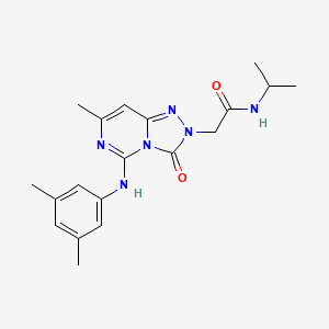 2-[5-(3,5-dimethylanilino)-7-methyl-3-oxo[1,2,4]triazolo[4,3-c]pyrimidin-2(3H)-yl]-N~1~-isopropylacetamide