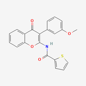 N-[3-(3-methoxyphenyl)-4-oxo-4H-chromen-2-yl]thiophene-2-carboxamide