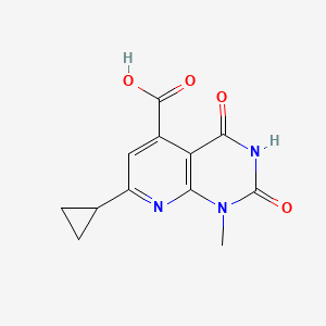 7-cyclopropyl-1-methyl-2,4-dioxo-1H,2H,3H,4H-pyrido[2,3-d]pyrimidine-5-carboxylic acid