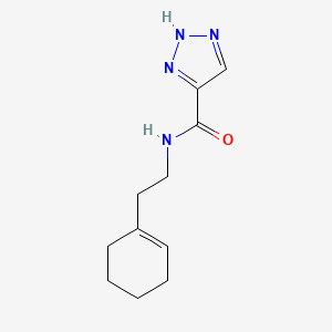 molecular formula C11H16N4O B2588047 N-(2-(cyclohex-1-en-1-yl)ethyl)-1H-1,2,3-triazole-5-carboxamide CAS No. 1469047-25-3