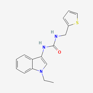 1-(1-ethyl-1H-indol-3-yl)-3-(thiophen-2-ylmethyl)urea