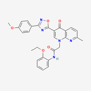molecular formula C28H25N5O5 B2588055 N-(3-bromophenyl)-2-{[6-(2-methylpiperidin-1-yl)pyrimidin-4-yl]thio}acetamide CAS No. 1112367-91-5