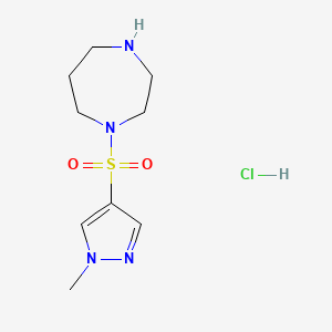 1-((1-methyl-1H-pyrazol-4-yl)sulfonyl)-1,4-diazepane hydrochloride