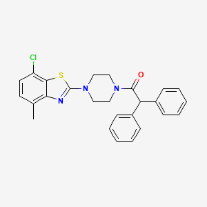 1-(4-(7-Chloro-4-methylbenzo[d]thiazol-2-yl)piperazin-1-yl)-2,2-diphenylethanone