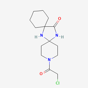 11-(2-Chloroacetyl)-7,11,14-triazadispiro[5.1.58.26]pentadecan-15-one