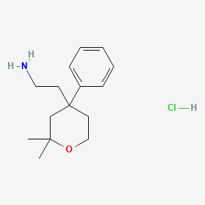 2-(2,2-Dimethyl-4-phenyltetrahydro-2H-pyran-4-yl)ethanamine hydrochloride