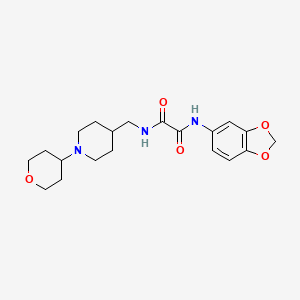 N1-(benzo[d][1,3]dioxol-5-yl)-N2-((1-(tetrahydro-2H-pyran-4-yl)piperidin-4-yl)methyl)oxalamide