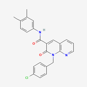 1-(4-chlorobenzyl)-N-(3,4-dimethylphenyl)-2-oxo-1,2-dihydro-1,8-naphthyridine-3-carboxamide