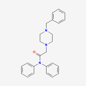 molecular formula C25H27N3O B2588121 N,N-Diphenyl-2-(4-benzylpiperazinyl)ethanamide CAS No. 508181-08-6