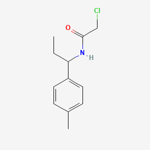 molecular formula C12H16ClNO B2588160 2-氯-N-[1-(4-甲基苯基)丙基]乙酰胺 CAS No. 857041-82-8