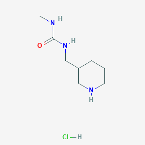 3-Methyl-1-[(piperidin-3-yl)methyl]urea hydrochloride