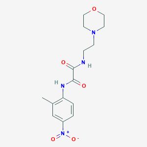 molecular formula C15H20N4O5 B2588176 N1-(2-methyl-4-nitrophenyl)-N2-(2-morpholinoethyl)oxalamide CAS No. 941963-89-9