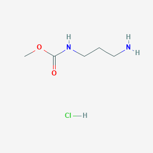 molecular formula C5H13ClN2O2 B2588179 Methyl (3-aminopropyl)carbamate hcl CAS No. 2375267-62-0