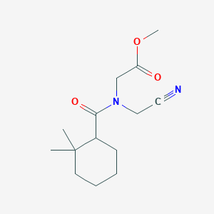 methyl 2-[N-(cyanomethyl)-1-(2,2-dimethylcyclohexyl)formamido]acetate