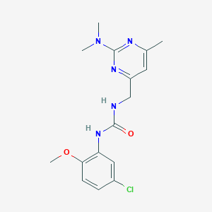 1-(5-Chloro-2-methoxyphenyl)-3-((2-(dimethylamino)-6-methylpyrimidin-4-yl)methyl)urea