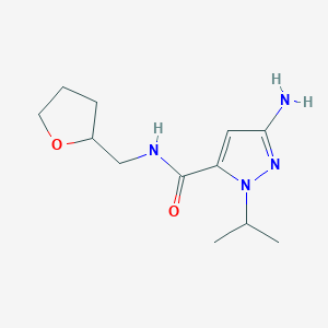 3-Amino-1-isopropyl-N-(tetrahydrofuran-2-ylmethyl)-1H-pyrazole-5-carboxamide
