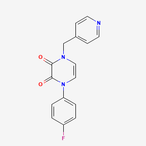 1-(4-fluorophenyl)-4-(pyridin-4-ylmethyl)pyrazine-2,3(1H,4H)-dione