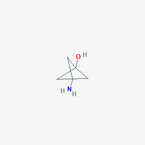 molecular formula C5H9NO B2588203 3-Aminobicyclo[1.1.1]pentan-1-ol CAS No. 1936222-91-1